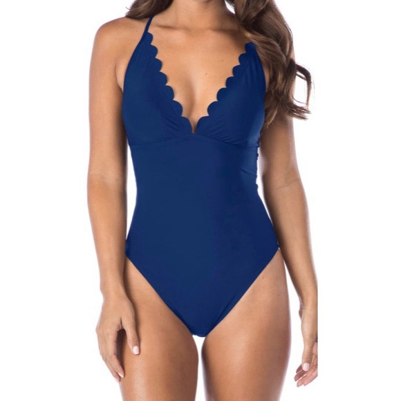 La Blanca Other - La Blanca blue tummy control swim suit one piece 6